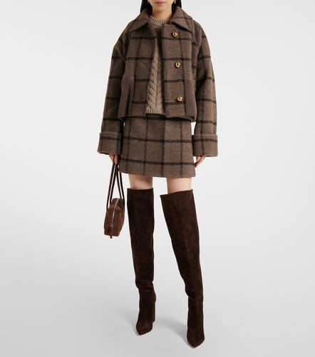 Checked wool-blend tweed miniskirt - Patou - Modalova