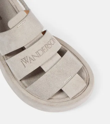 Fisherman leather platform sandals - JW Anderson - Modalova