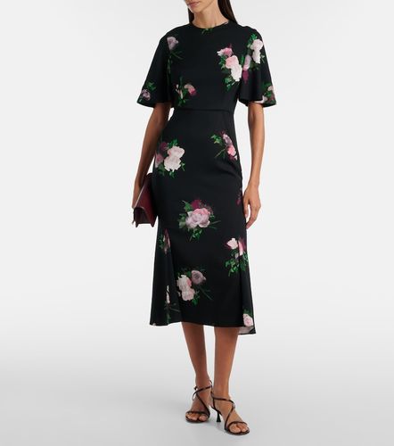 Abito midi con stampa floreale - Erdem - Modalova