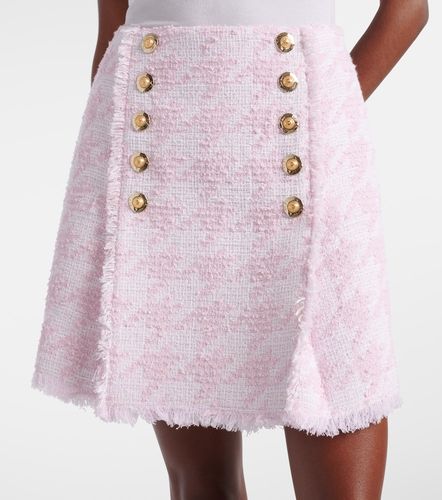 Minifalda en mezcla de algodón - Balmain - Modalova