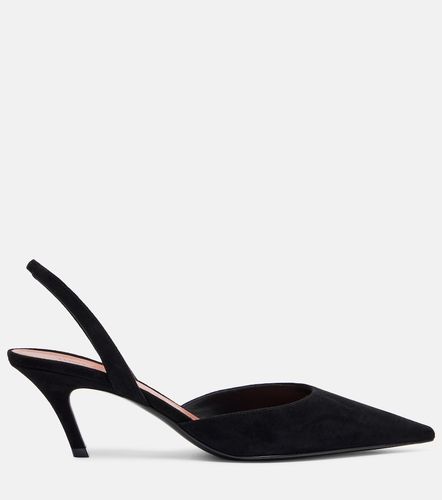 Sofia 60 suede slingback pumps - Amina Muaddi - Modalova