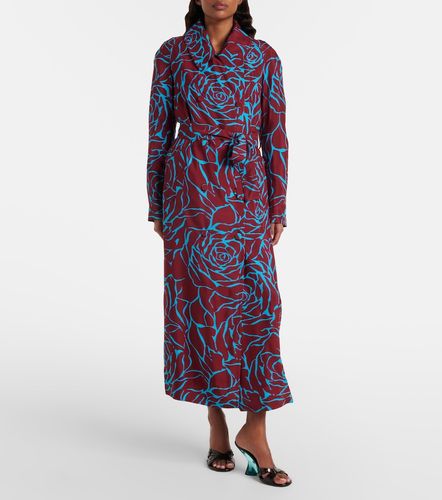 Abrigo de sarga estampado - Dries Van Noten - Modalova