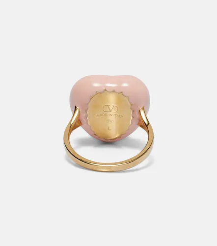 Cour Royal VLogo enamel ring - Valentino Garavani - Modalova