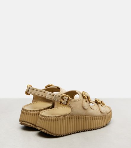 Chloe Nama suede platform sandals - Chloe - Modalova