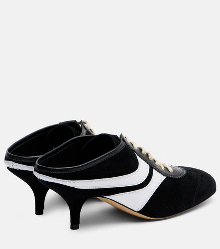 Mules 65 aus Veloursleder und Leder - Dries Van Noten - Modalova