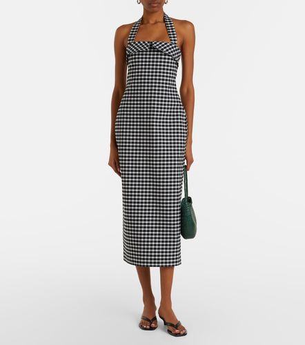 Chiara gingham cotton-blend midi dress - Posse - Modalova