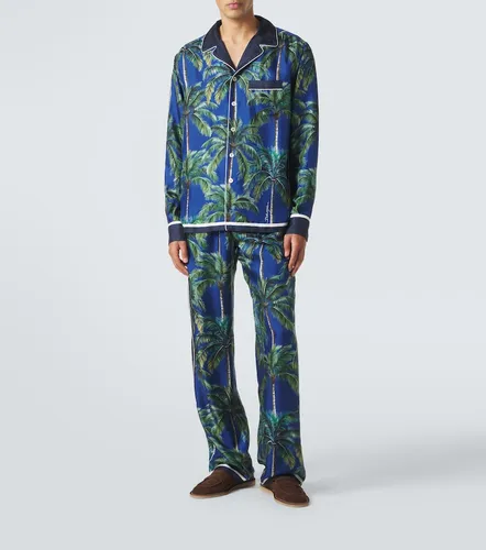 Camisa de sarga de seda estampada - Dolce&Gabbana - Modalova