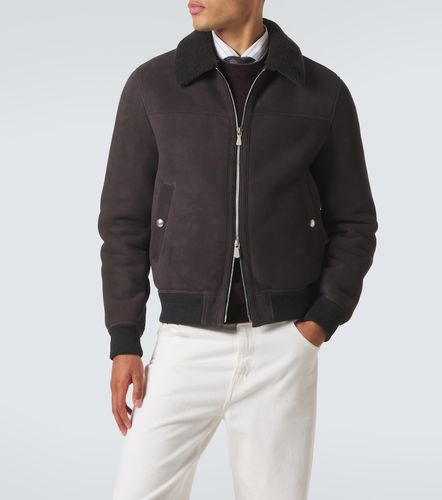 Giacca in suede foderata in shearling - Eleventy - Modalova
