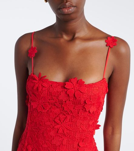 Abito lungo in pizzo guipure - Blumarine - Modalova