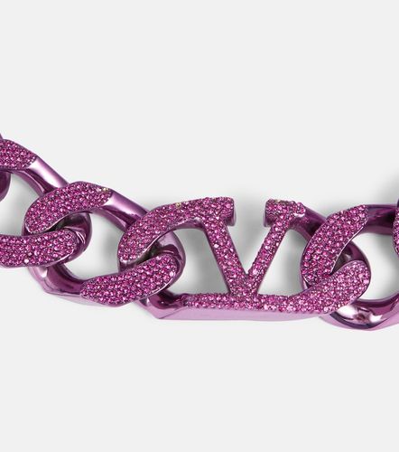 Choker VLogo con cristalli - Valentino Garavani - Modalova