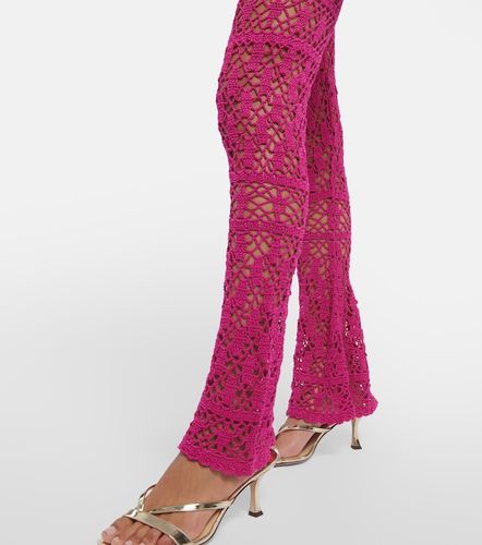 Pantalones flared Bianca de croché - Anna Kosturova - Modalova