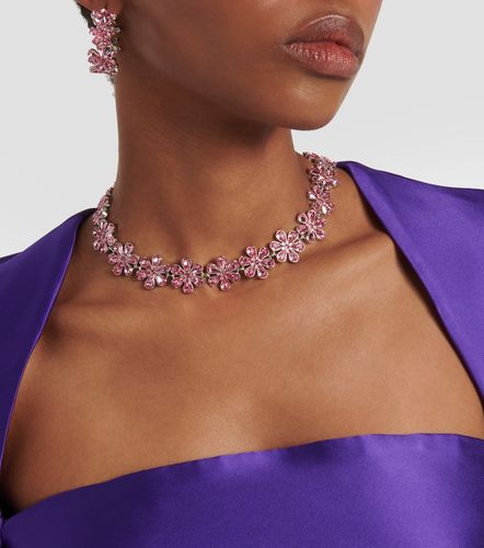 Amina Muaddi Choker mit Kristallen - Amina Muaddi - Modalova