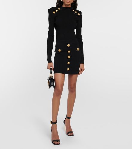 Pullover in maglia con decorazione - Balmain - Modalova