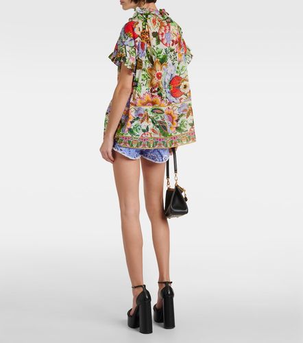 Blusa in cotone con stampa floreale - Etro - Modalova