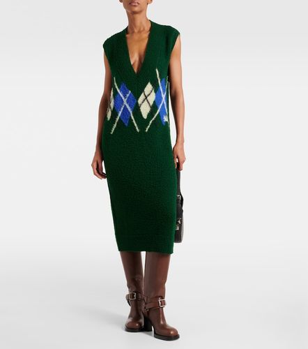 Burberry Maxikleid Argyle aus Wolle - Burberry - Modalova