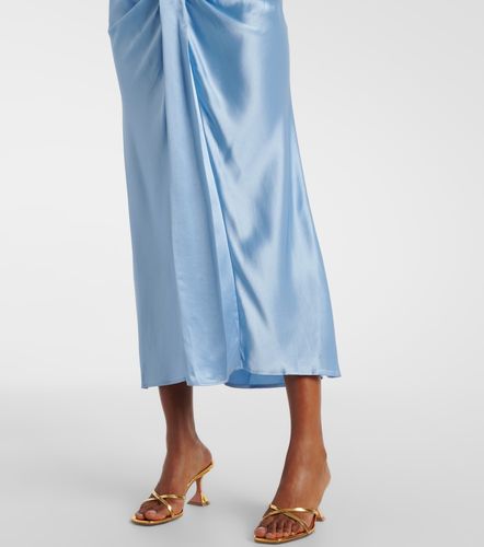 Abito midi Wayfaring in ponte e satin - Staud - Modalova