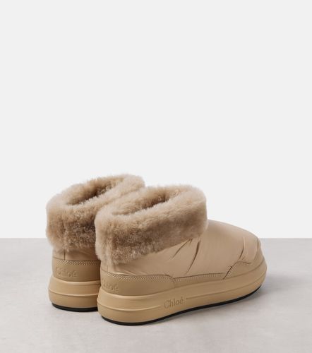 Chloé Ankle Boots Polar mit Shearling - Chloe - Modalova