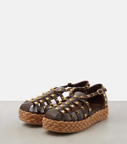 Rockstud leather espadrilles - Valentino Garavani - Modalova