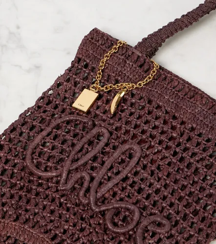 Summer Banana Small raffia tote bag - Chloe - Modalova