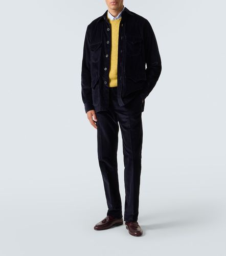 Camicia Western in velluto a coste di cotone - Rubinacci - Modalova
