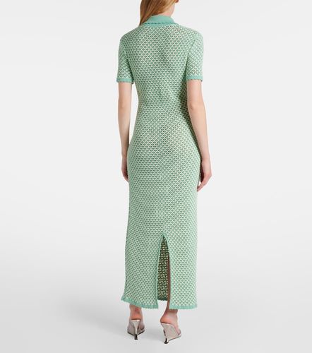 Abito lungo in crochet di misto cotone - Versace - Modalova