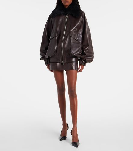 Daemon oversized leather blouson jacket - Khaite - Modalova