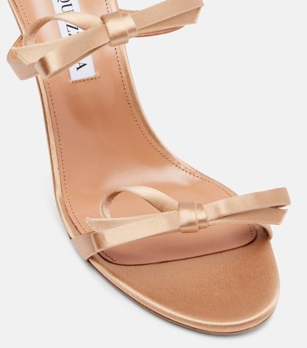 Aquazzura Mules Soave 85 in raso - Aquazzura - Modalova