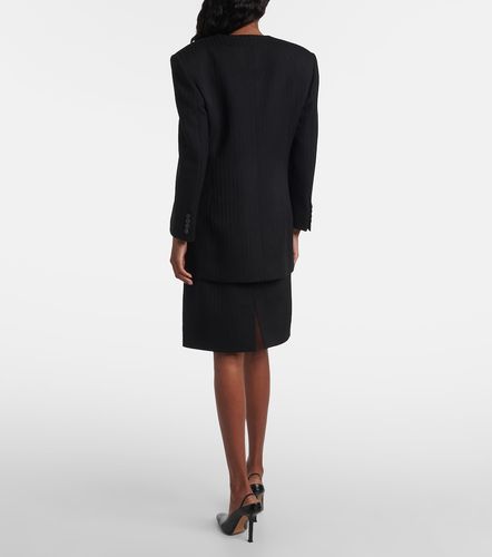 Ribbed-knit wool blazer - Calvin Klein Collection - Modalova