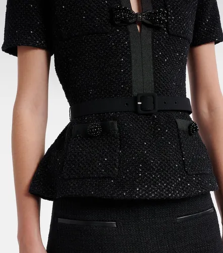 Self-Portrait Sequined knitted top - Self-Portrait - Modalova