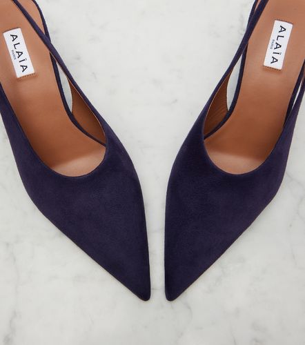 Cube suede wedge slingback pumps - Alaia - Modalova
