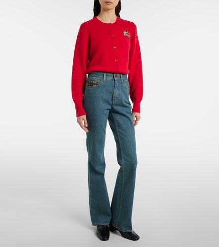 Check flared jeans - Burberry - Modalova