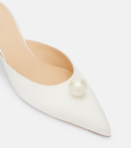 Mules in raso con perle finte - Magda Butrym - Modalova