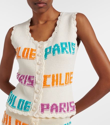Chloe Crocheted cotton top - Chloe - Modalova