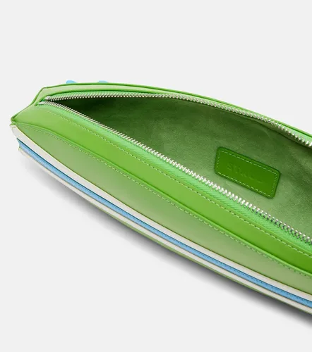 Surfboard striped leather clutch - Staud - Modalova
