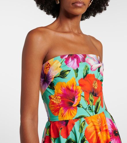 Vestido bustier de algodón floral - Dolce&Gabbana - Modalova