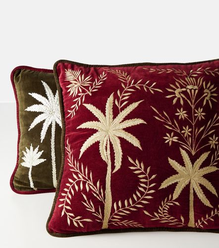 Cuscino in velluto di cotone con ricamo - Les-Ottomans - Modalova