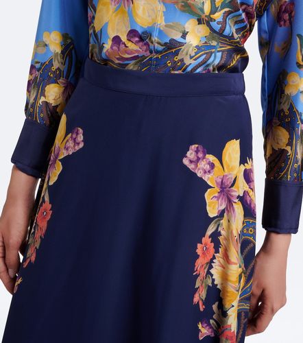 Gonna lunga in seta con stampa floreale - Etro - Modalova