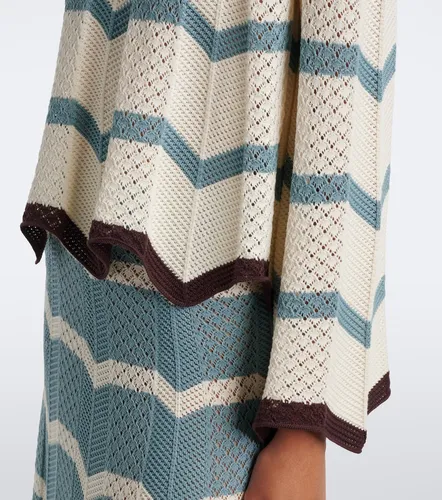 Cropped-Pullover Chevron aus Baumwolle - La DoubleJ - Modalova
