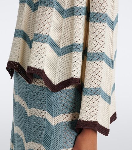 Pullover cropped in crochet di cotone - La DoubleJ - Modalova