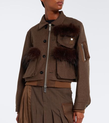 Sacai Giacca blouson in lana - Sacai - Modalova