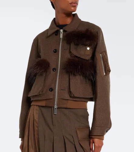 Sacai Wool blouson jacket - Sacai - Modalova