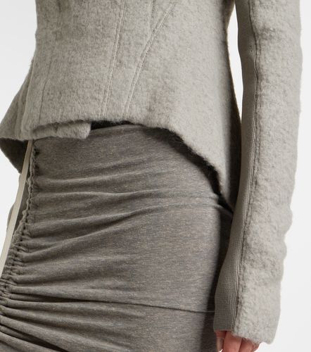 Asymmetric alpaca and wool-blend jacket - Rick Owens - Modalova