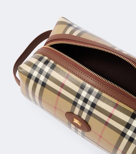 Check canvas toiletry bag - Burberry - Modalova