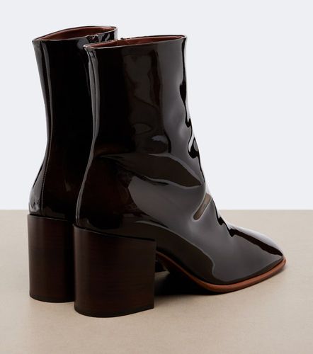 Patent leather mid-calf boots - Dries Van Noten - Modalova