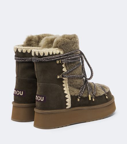 Mou Shearling and suede ankle boots - Mou - Modalova