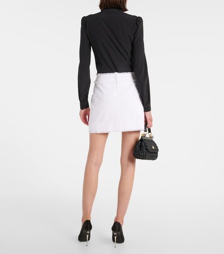 Minifalda de tweed en mezcla de algodón - Dolce&Gabbana - Modalova
