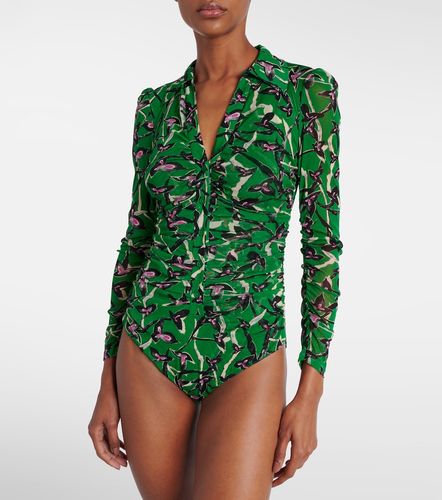Giorgi printed mesh bodysuit - Diane von Furstenberg - Modalova