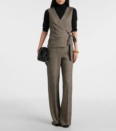 Adige houndstooth wool-blend wrap top - Max Mara - Modalova