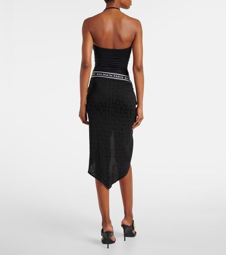 Balmain Pareo con logo - Balmain - Modalova