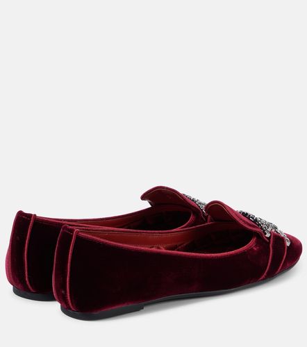 Bailarinas Kate de terciopelo adornadas - Tod's - Modalova